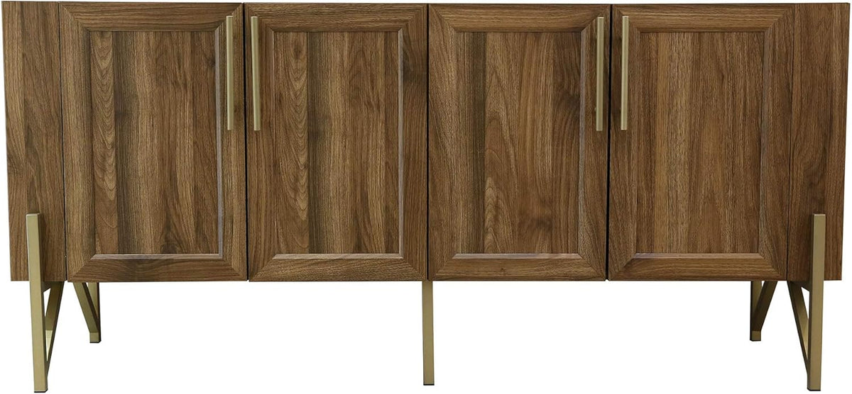 Walnut Mid Century TV Stand Media Console J11799