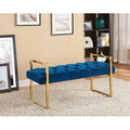 Navy Blue Metal Bench G426