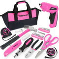 122-Piece Pink Tool Kit with 3.6V Electric Screwdriver B5950