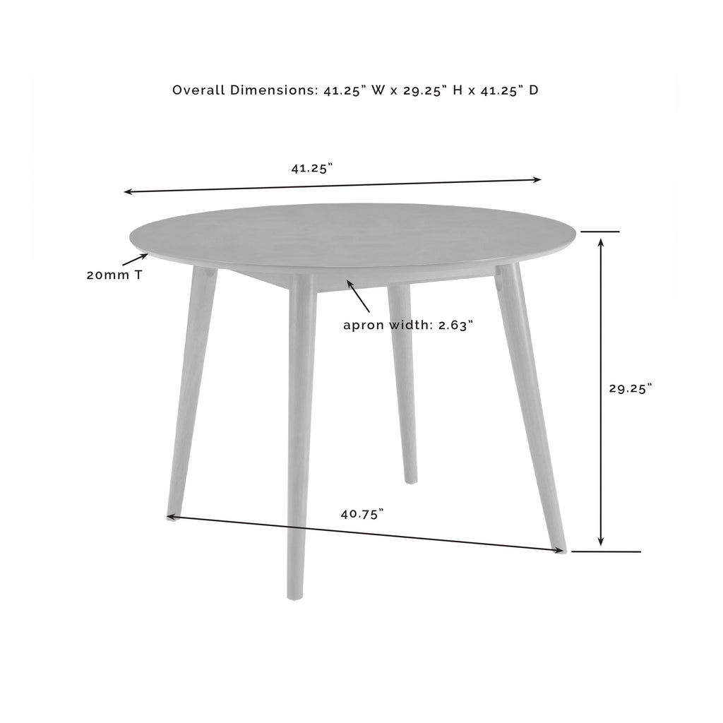 Mahogany Wood Round Dining Table I68309