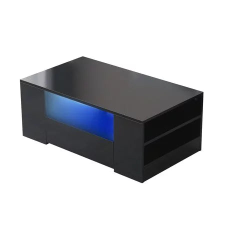 Black Tea Table with 2 Drawers O9807
