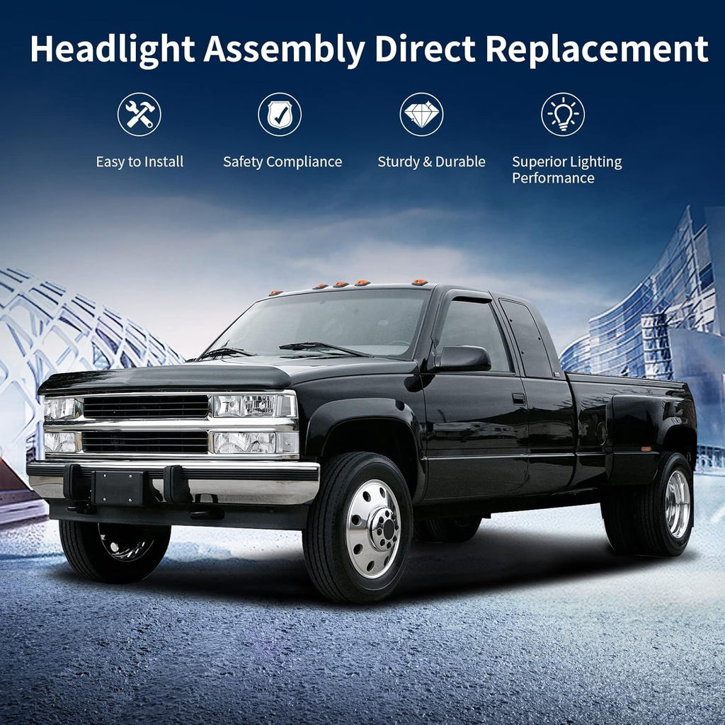 Headlight Assembly with Bumper Lights Pack of 2 W6987