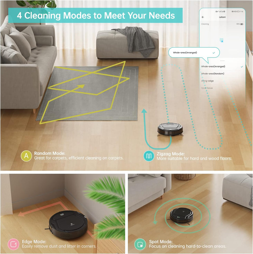 Black Robot Vacuum X8852