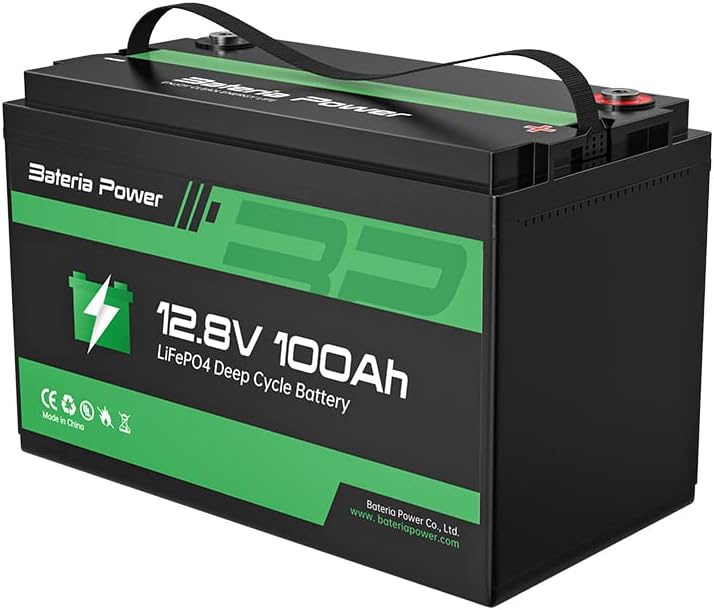 12V 100Ah LiFePO4 Deep Cycle Lithium Battery with Built-in BMS H135