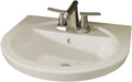 White 4-Inch Faucet Holes X242