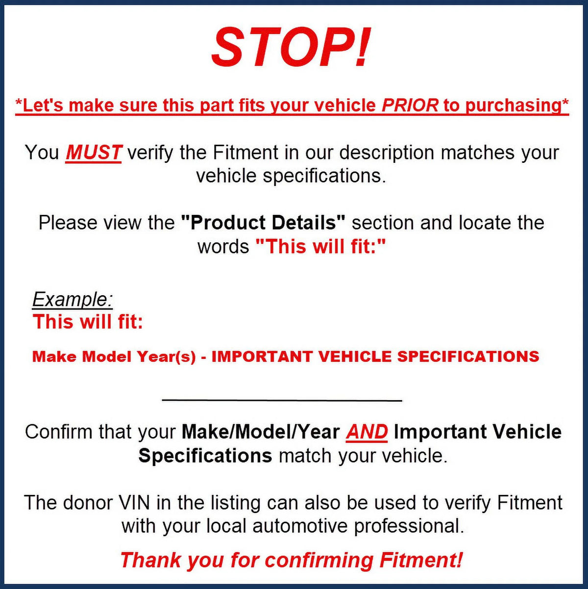 Driver Side Fog Lamp X64815