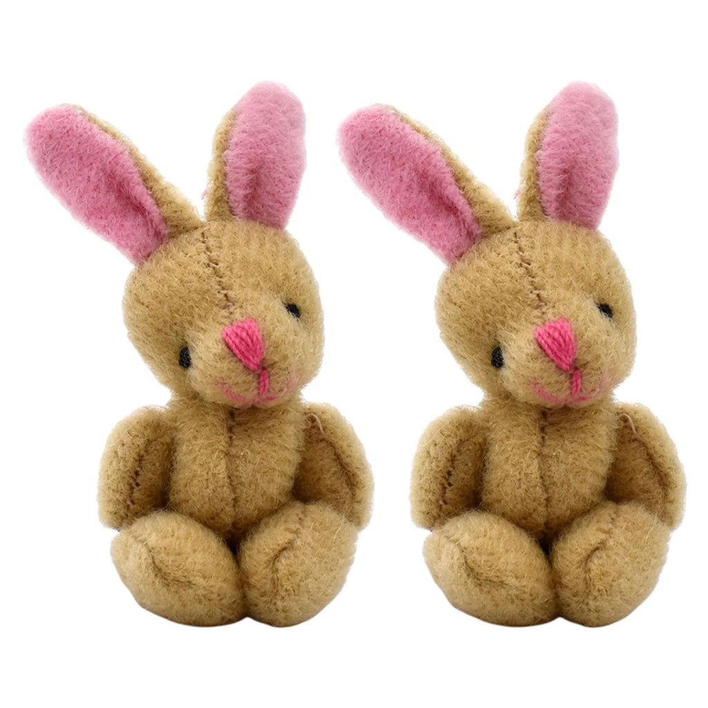 Mini Joint Bear/Rabbit Plush Dollhouse Decor Stuffed Toys K2982