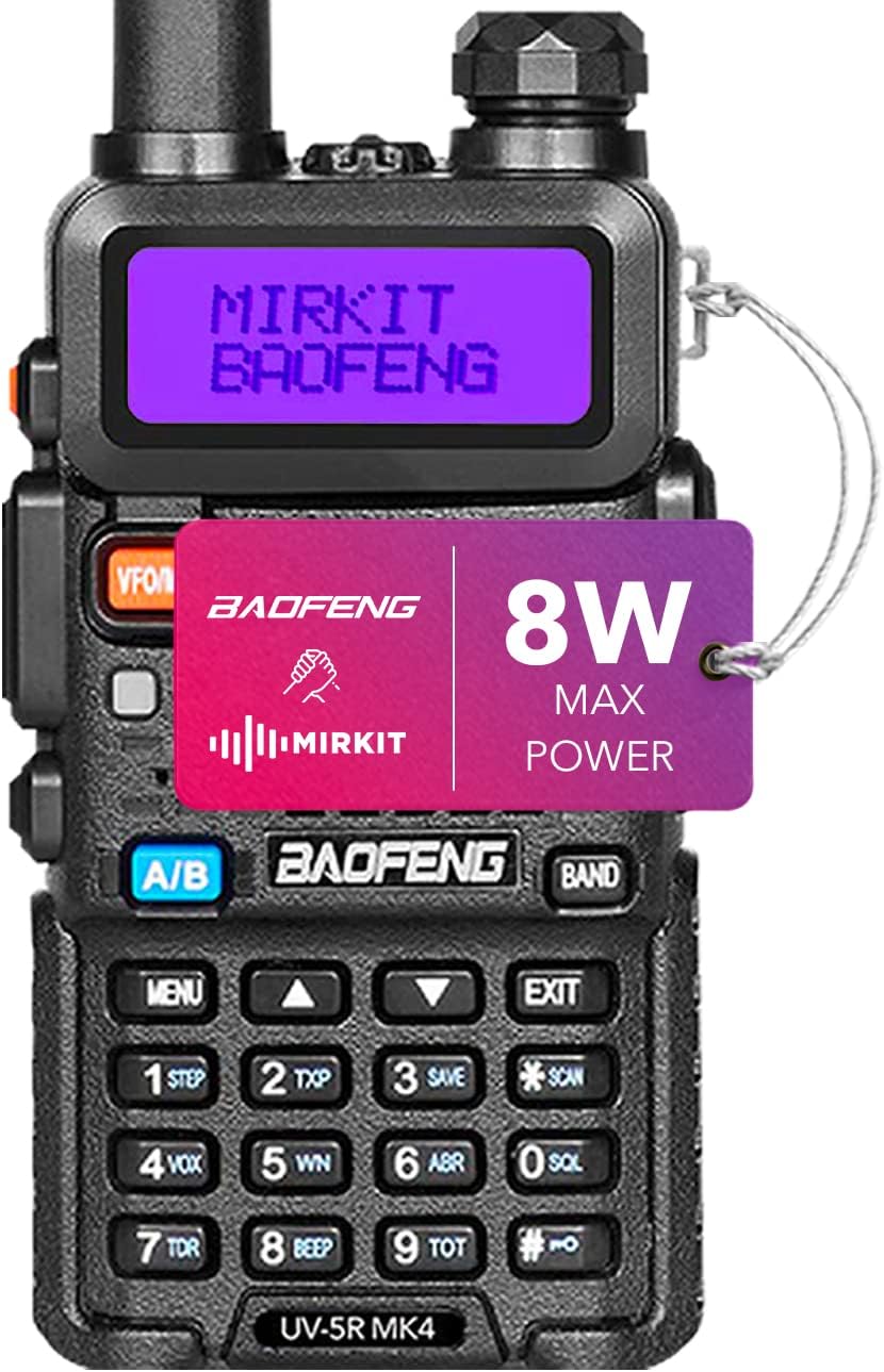 8 Watt Max Power Handheld Ham Radio with 3800 mAh M331120