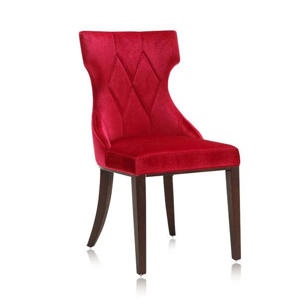 Velvet Dining Chair Set of 2 Grey L157553