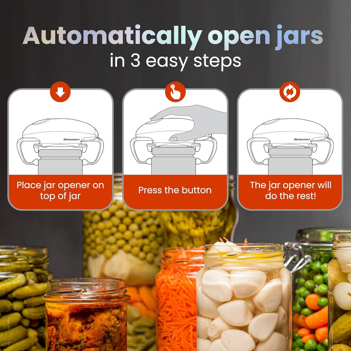 Black/Gray Electric Jar Opener N54477
