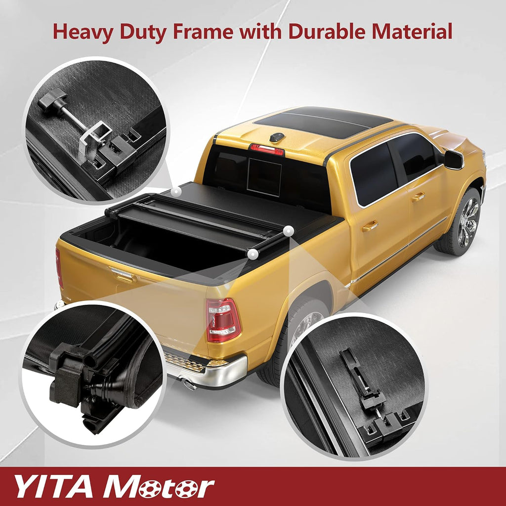 Soft Tri-fold Truck Bed Tonneau Cover for 6.5 ft Bed K704441