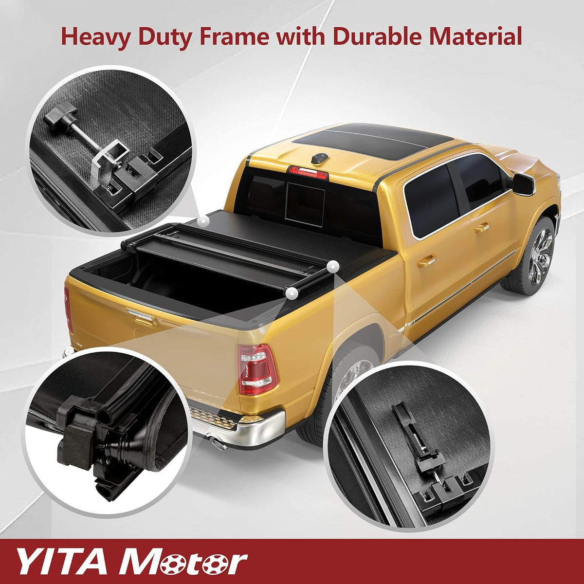 Soft Tri-fold Truck Bed Tonneau Cover for 6.5 ft Bed K704441