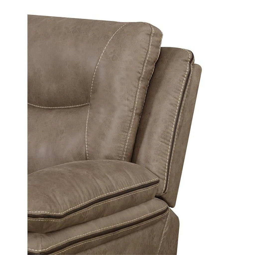 Sand Sofa and Loveseat Recliner 2-Piece Set C45814