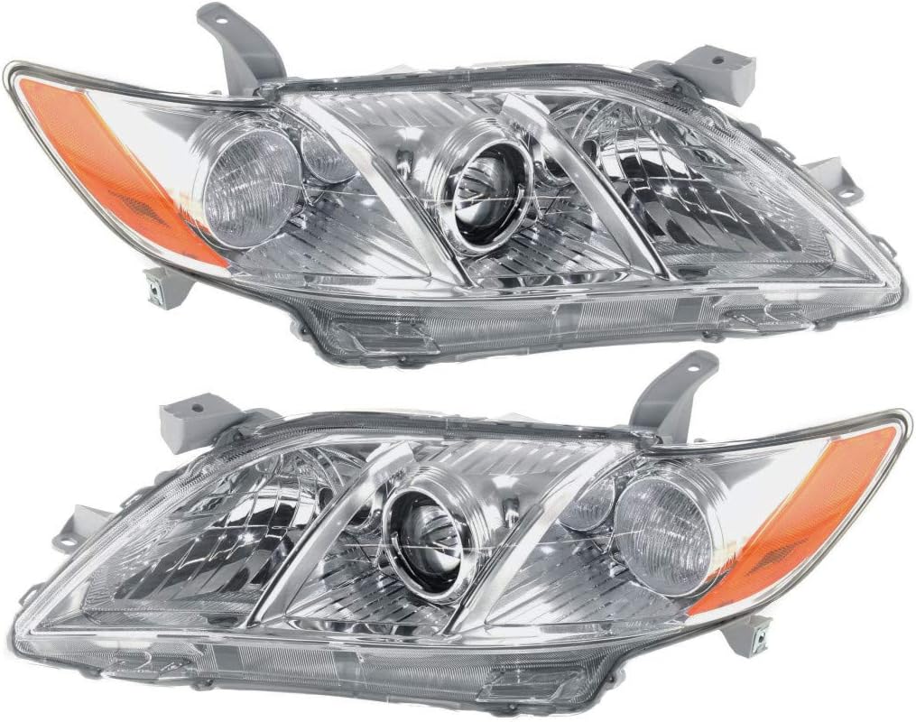Toyota Camry Headlight 2007 2008 2009 Pair Driver and Passenger Side Z639