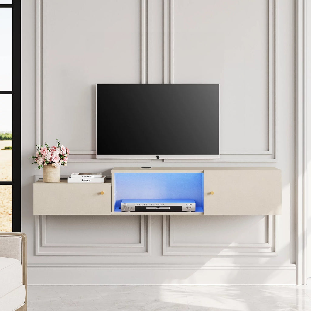 Wall Mounted TV Stand with Charging Station G2976