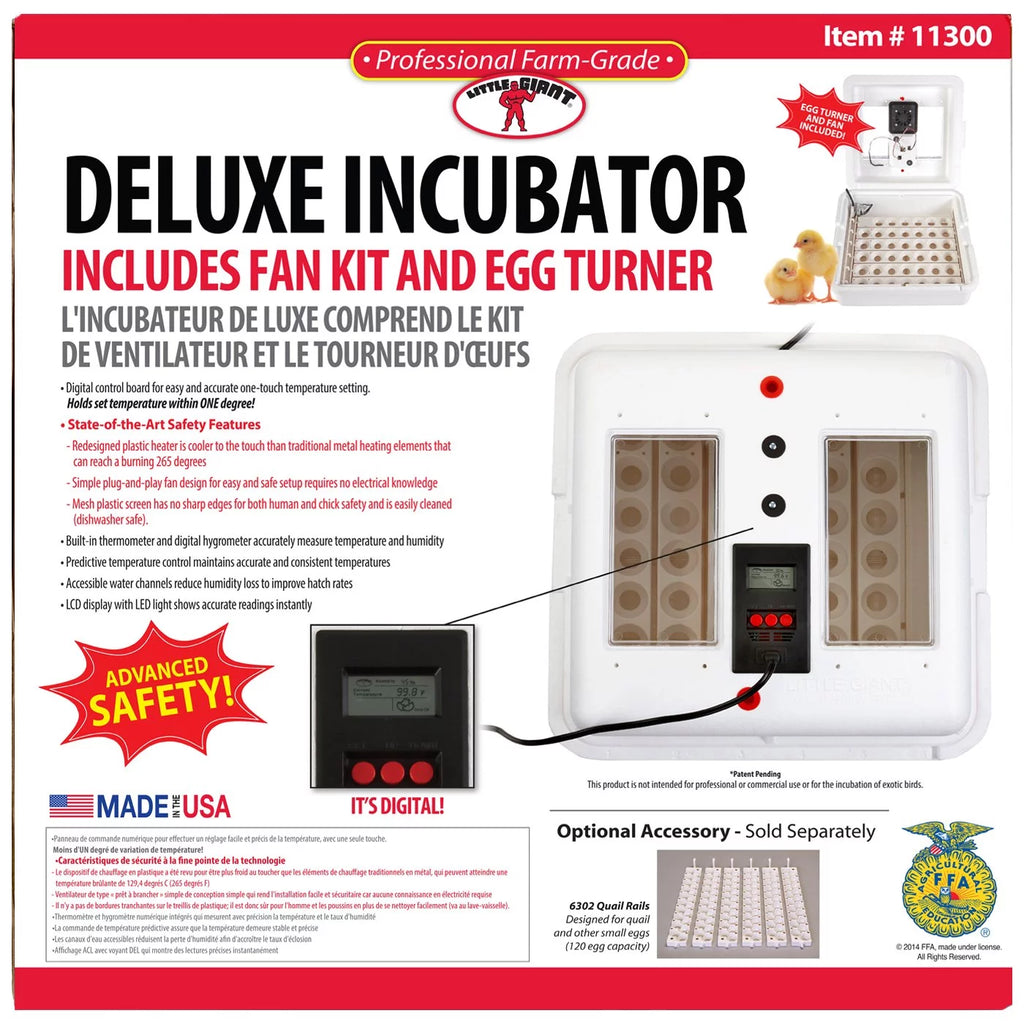 Deluxe Circulated Air Incubator with Egg Turner B229369