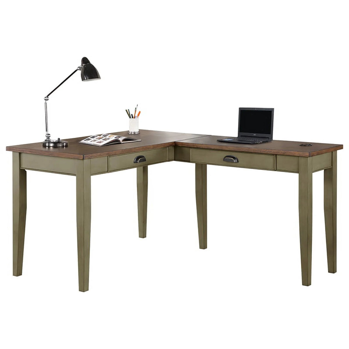 L-shaped Wood Writing Desk X814