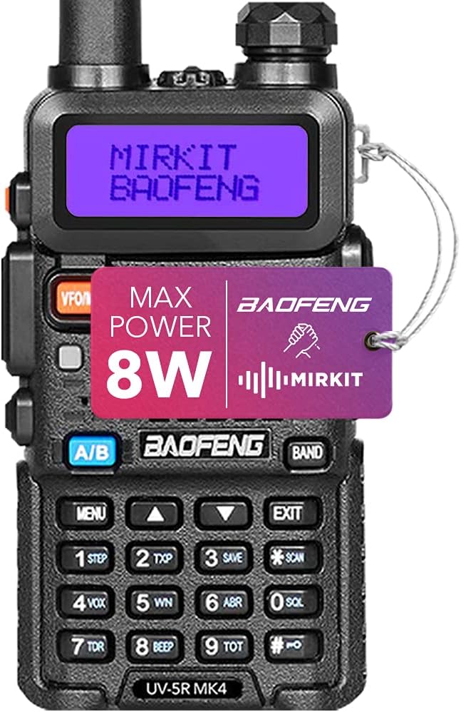 8 Watt Max Power Handheld Ham Radio with 3800 mAh M331120