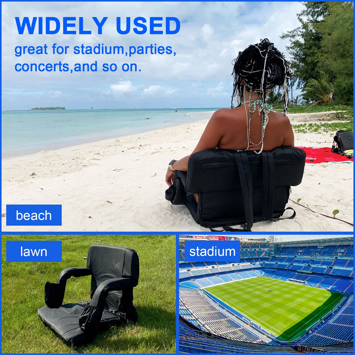 24.4" Wide Stadium Seat with Back Support J951546