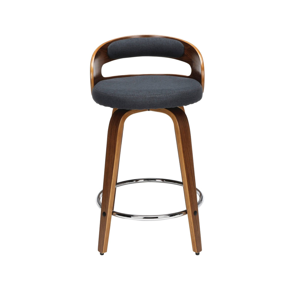 Beige Bentwood Swivel Stool P791744