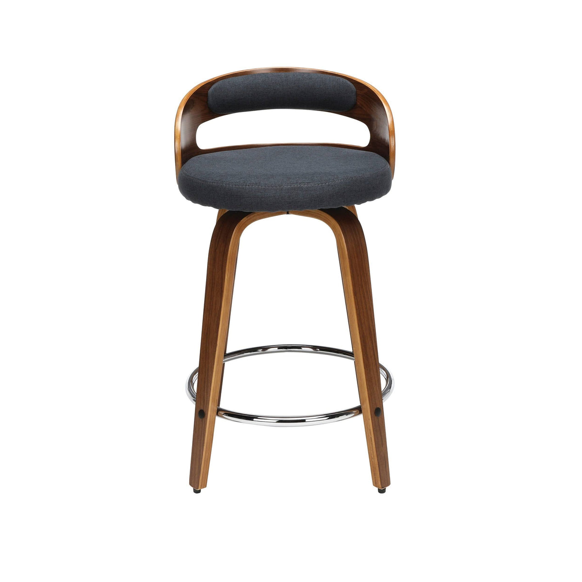 Beige Bentwood Swivel Stool P791744