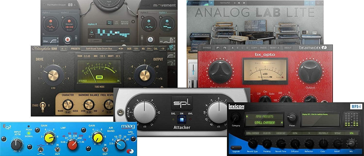 2x4 USB Audio/MIDI Interface with Studio One 5 Artist Software Pack with CR3-X Pair Studio Monitors and 1/4” Instrument Cables Q274