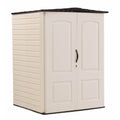 Medium Vertical Storage Shed, Resin, Beige, 72" H x 53.2" W x 57" L V7722