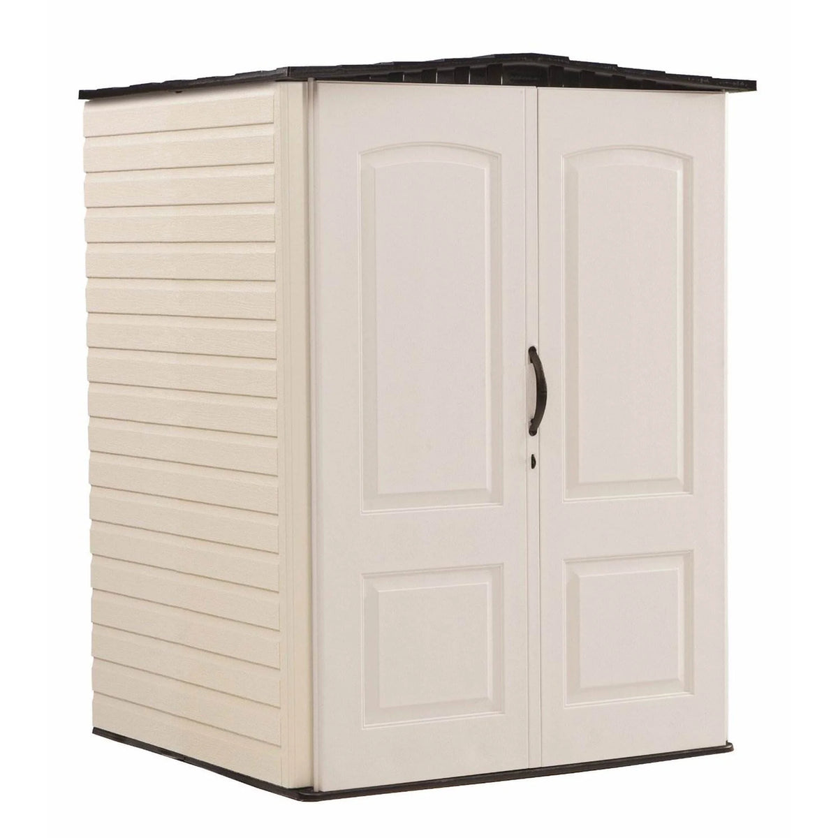Medium Vertical Storage Shed, Resin, Beige, 72" H x 53.2" W x 57" L V7722