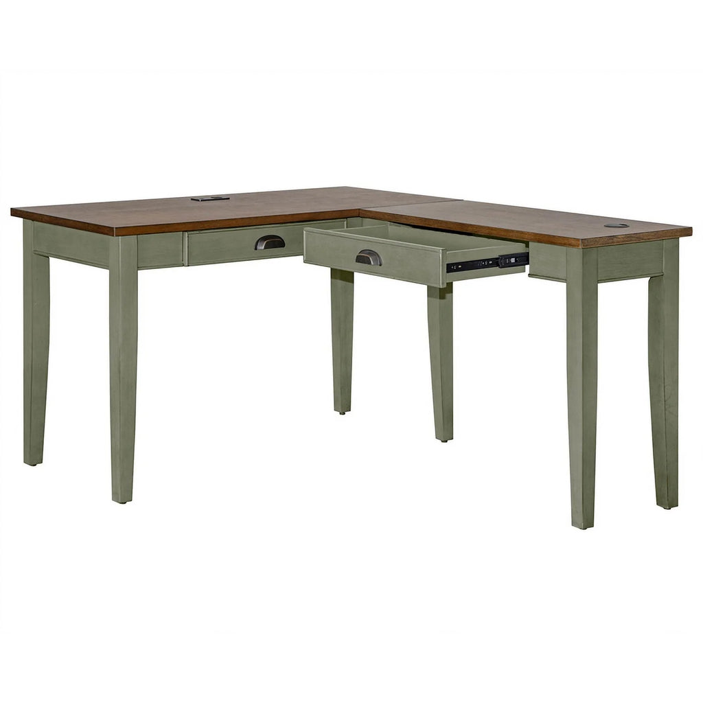 L-shaped Wood Writing Desk X814