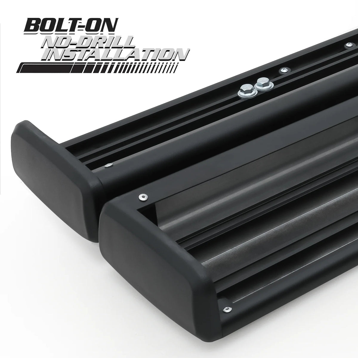 Black 6" Side Step Running Boards A129251