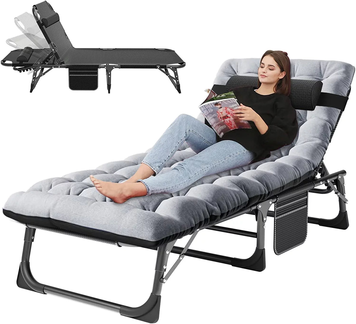 Folding Camping Cot with Pillow W23518
