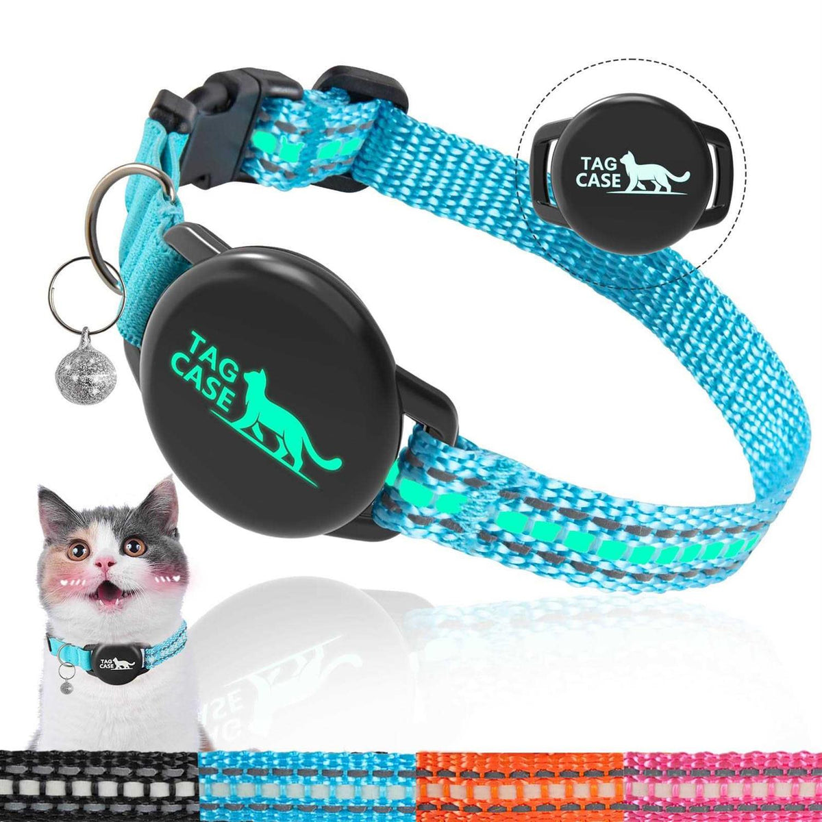 Reflective Cat Collar with Airtag Holder Z963010