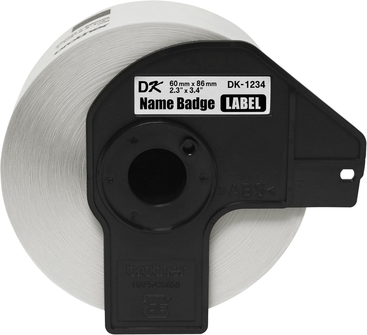 Die-Cut Adhesive Name Badge White Paper Labels, 260 Labels per Roll, Pack of 2 B21680