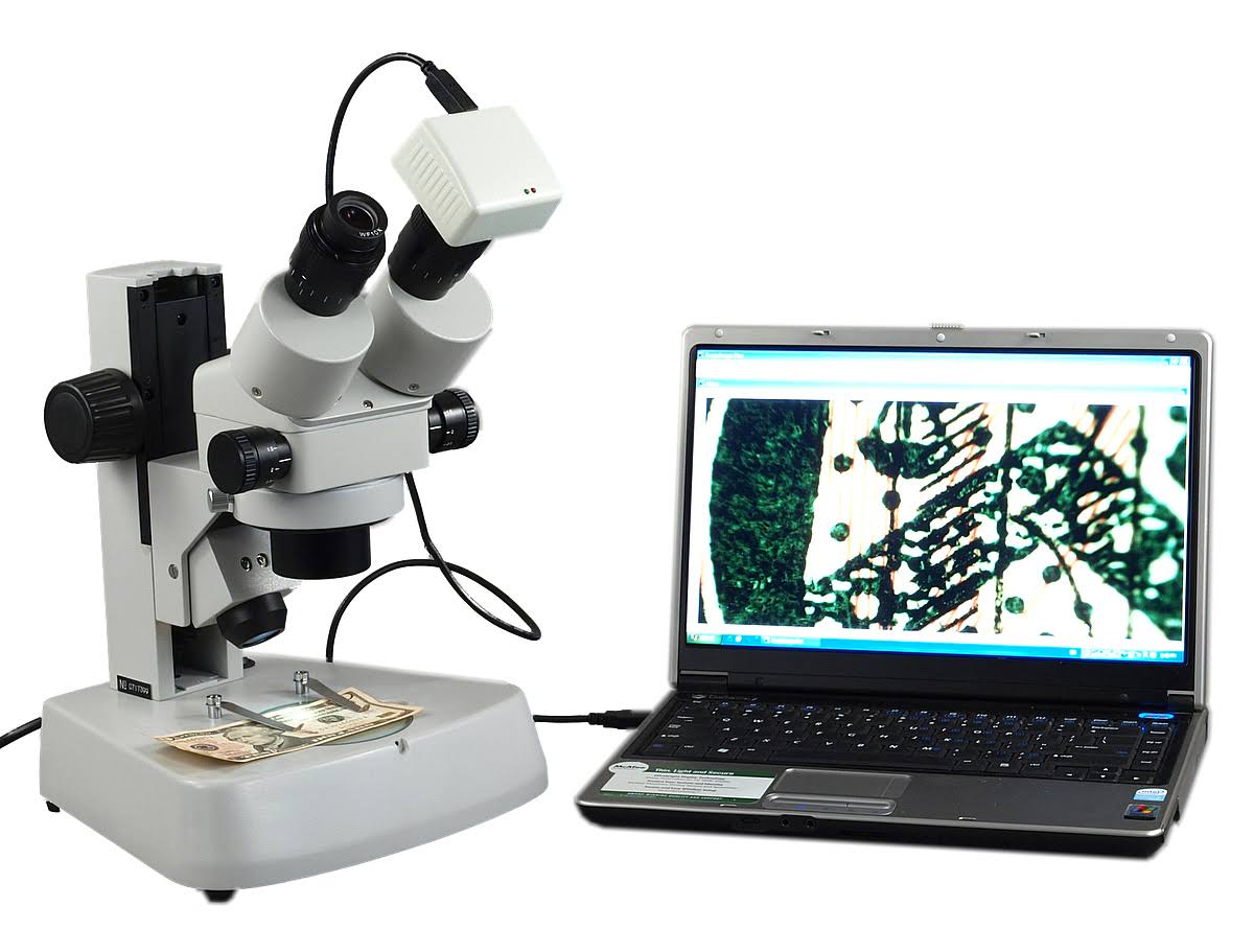 7x~45x Zoom Binocular Stereo Microscope with 1.3MP Digital Camera R2527