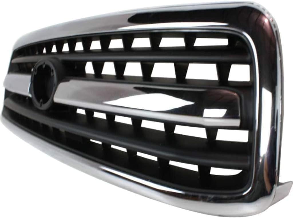 Chrome Shell Painted Black Insert Plastic Grille Assembly O298250