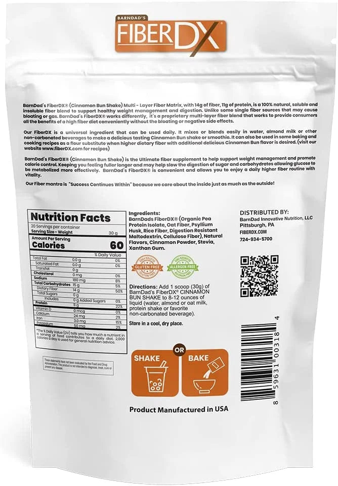 Fiber Supplement, Cinnamon Bun, 600g W869