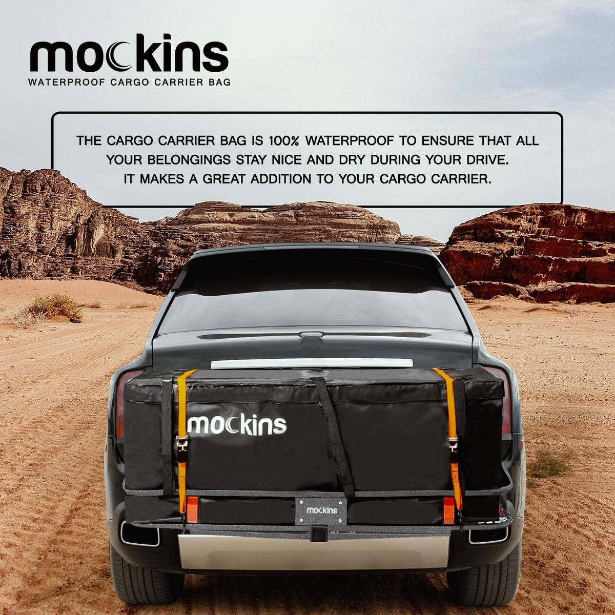 25 Cu Ft Waterproof Cargo Bag for Hitch Carrier with Straps E60828
