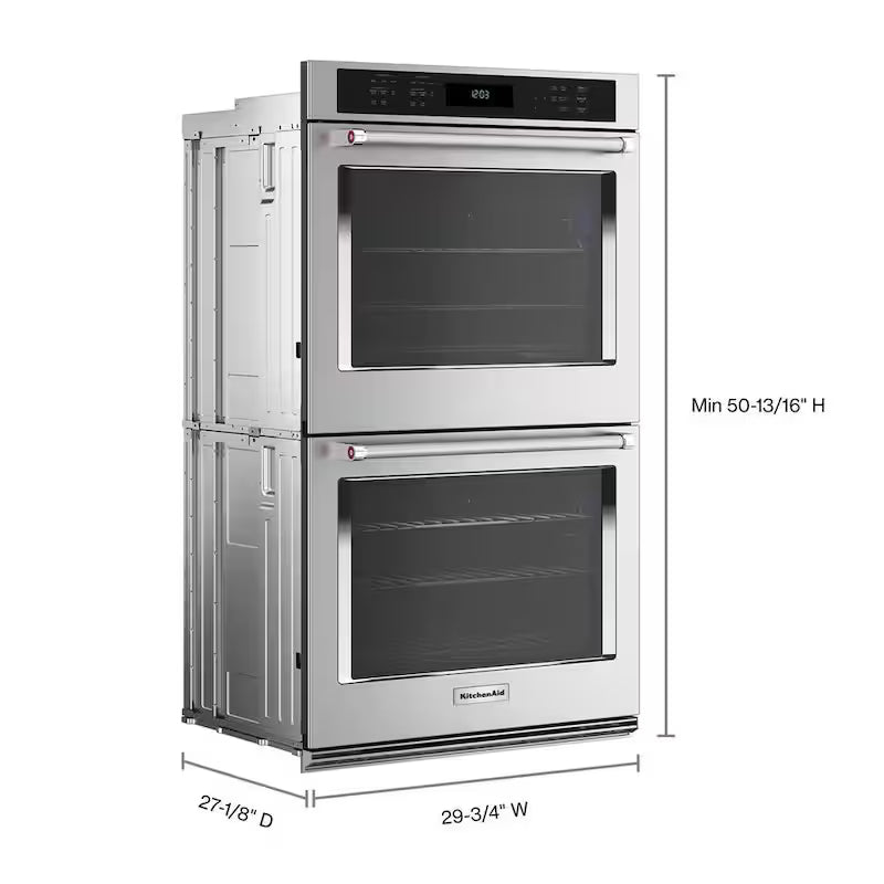 Double Electric Wall Oven with Convection Self-Cleaning Stainless Steel T684571