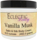 Vanilla Musk Silk 16 Oz Shea Butter Body Cream L224