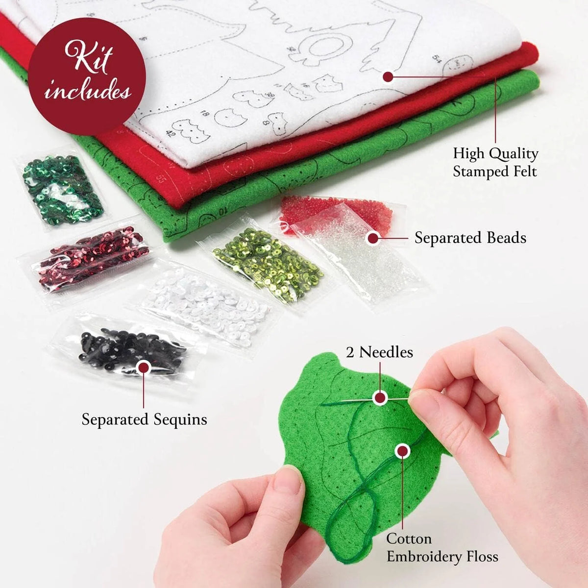 Holiday Houseplants Felt & Sequin Kit J477