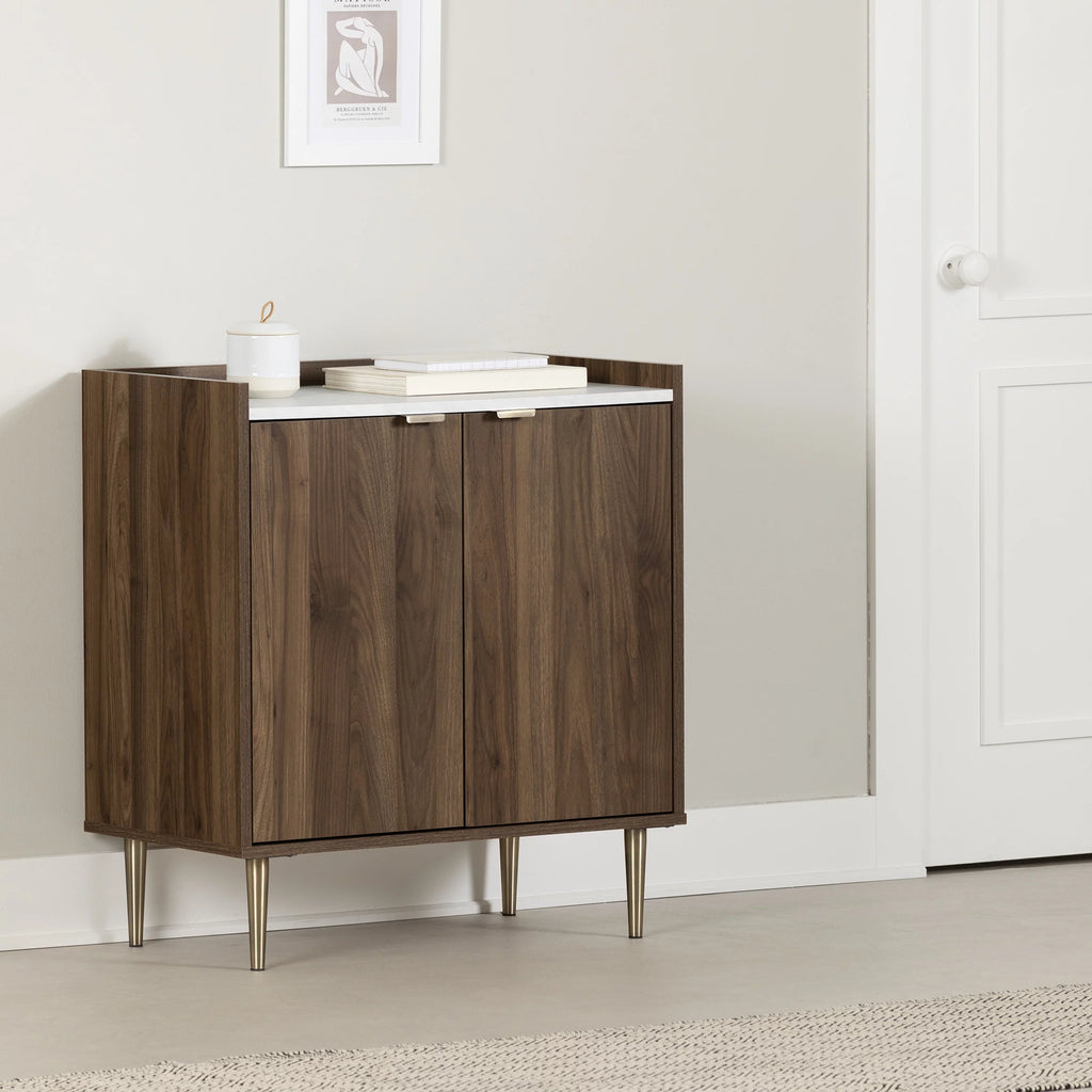 Natural Walnut Storage Cabinet U543