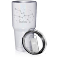 White Glitter 30 oz Stainless Steel Vacuum Insulated Tumbler Q820
