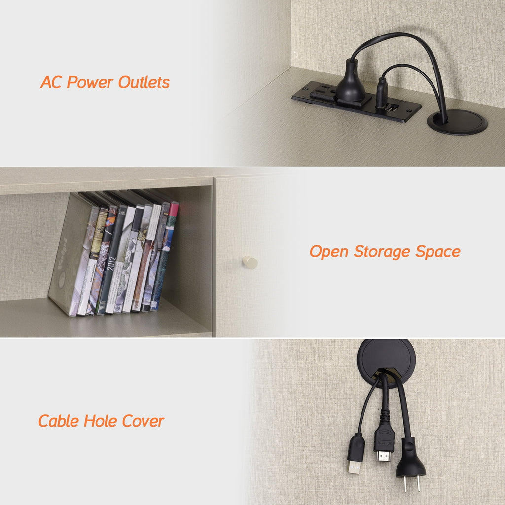 Wall Mounted TV Stand with Charging Station G2976