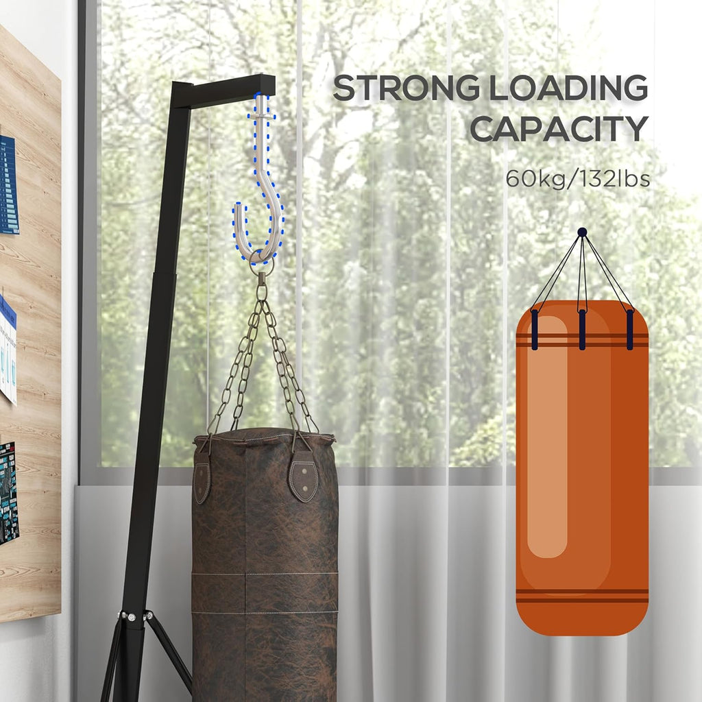Height Adjustable Heavy Bag Stand with Weighted Base Z664269