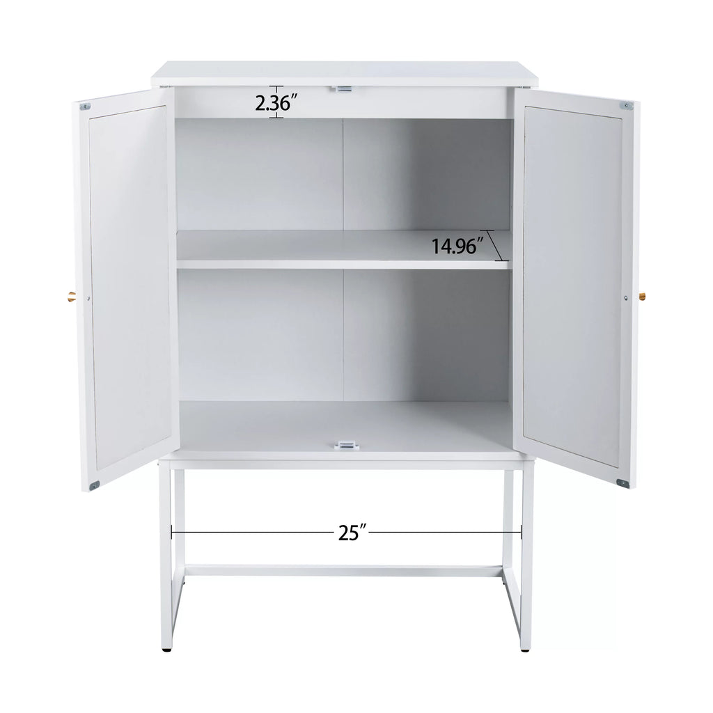 Natural Rattan 2 Door Free Standing Cabinet P16128