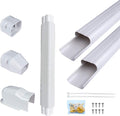 PVC Decorative Air Conditioner Line Set Cover Kit, 3in W, 9ft L, Pack of 2 A420392
