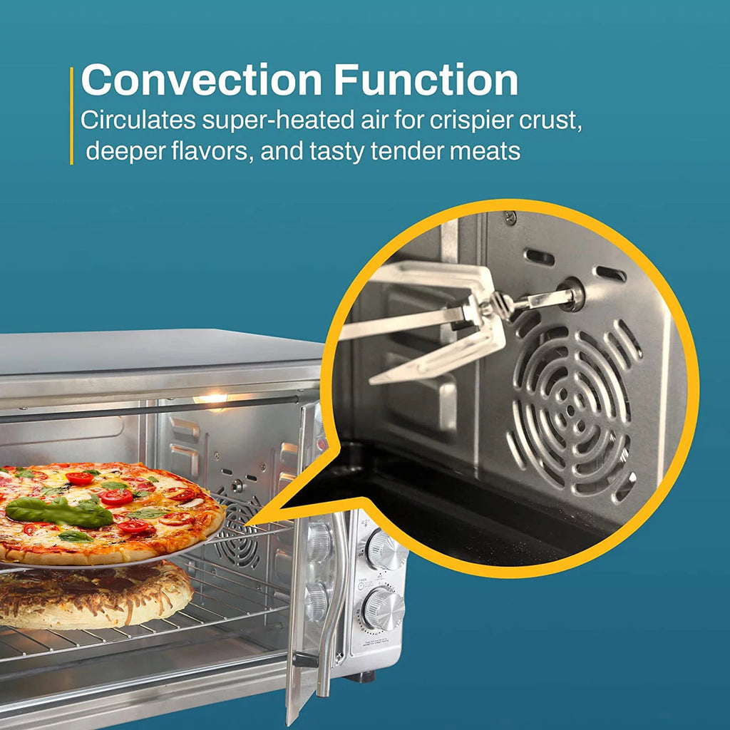 18-Slice Countertop Convection Oven with 4-Control Knobs Stainless Steel X982731