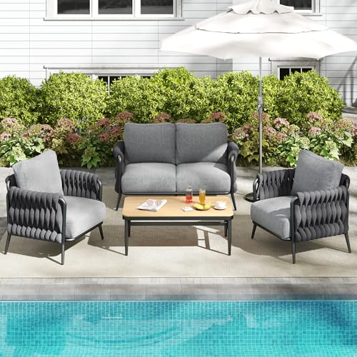 6-Piece Outdoor Patio Furniture Set with Coffee Table C8621