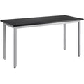 36x22 x 48x22 Fixed Height Grey Steel Lab Table with Chem-Res Top O9695