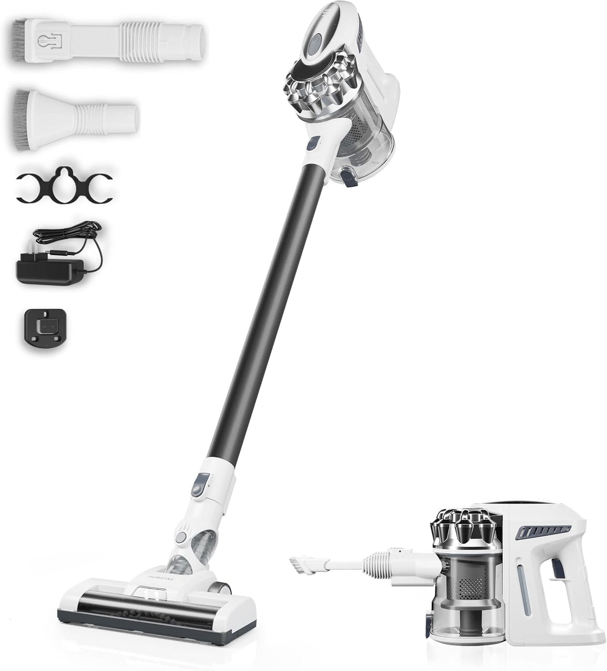 Stick Cordless Vacuum Cleaner with Detachable Battery, 23Kpa R6938